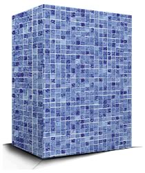 Linha Pastilhas - CARIBE Estampas Piscinas de Vinil