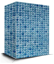 Linha Pastilhas - VINTAGE Estampas Piscinas de Vinil